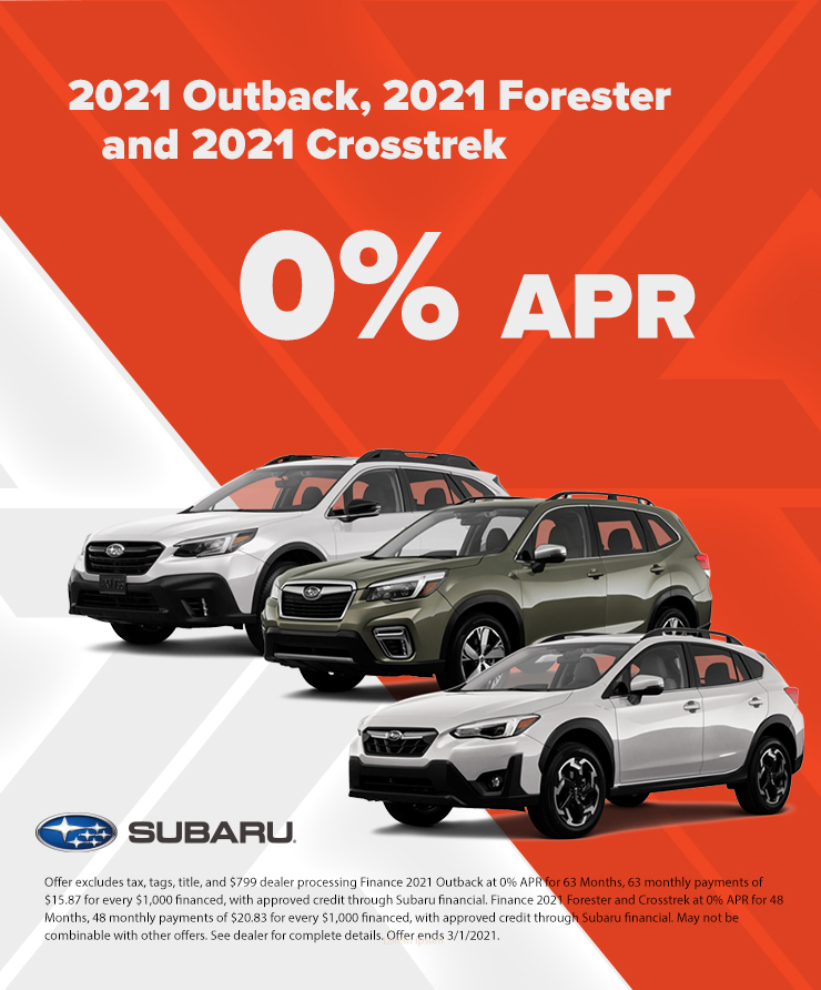 Subaru 0% APR