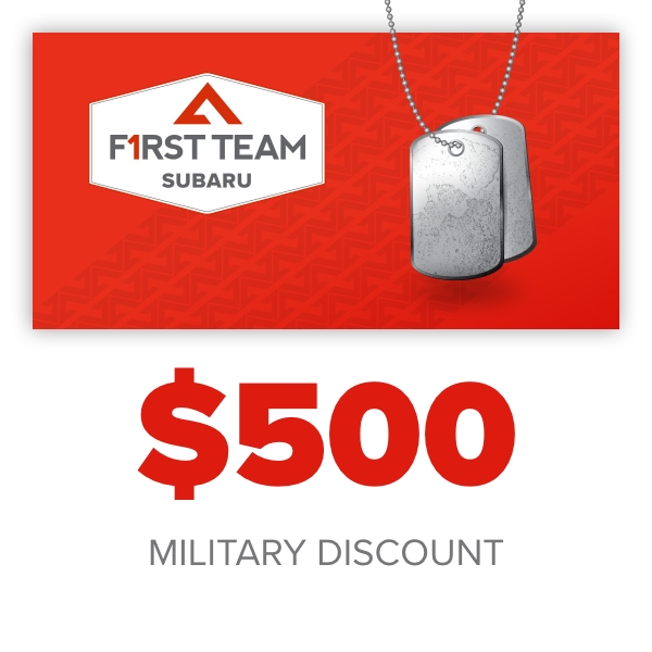 $500 Subaru Military Rebate